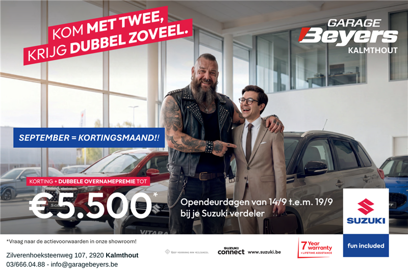 September deals bij Suzuki